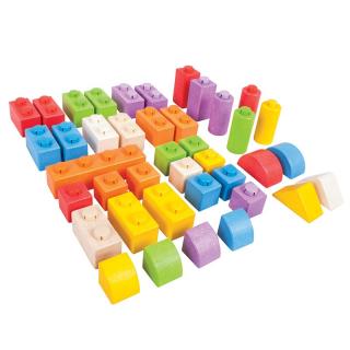 Bigjigs Toys dřevěné Spojkostky - Střední set