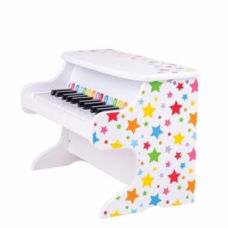 Bigjigs Toys Drevený klavír hviezdičky