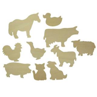 Bigjigs Toys obkreslovací vzory - Obrázky domácích zvířat