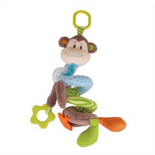 Bigjigs Toys textilní postavička - Spirála opička Cheeky