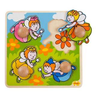 Bigjigs Toys  Vkládací puzzle - Víly