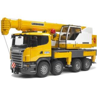 Bruder - Nákladní auto SCANIA - jeřáb Liebherr