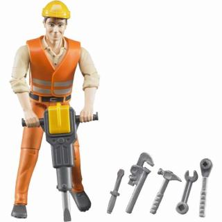Buder figurka - lesní stavební dělník