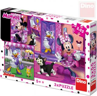 Dino puzzle Den s Minnie 3x55d