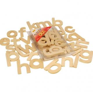 Dřevěná tiskací abeceda- malá písmena