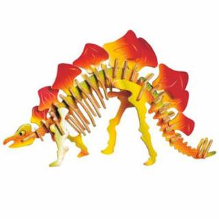 Dřevěné 3D puzzle dinosauři -  Malý Stegosaurus JC016