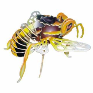 Dřevěné 3D puzzle dřevěná skládačka hmyz - Čmelák EC011