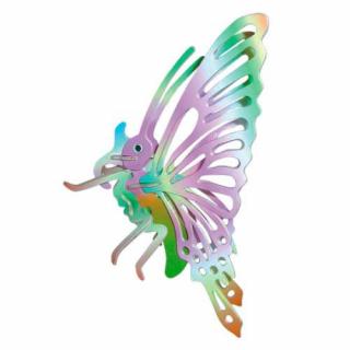 Dřevěné 3D puzzle dřevěná skládačka hmyz - malý Motýl EC022