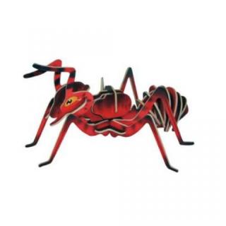 Dřevěné 3D puzzle dřevěná skládačka hmyz - Mravenec EC002