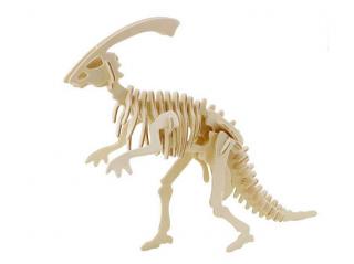 Dřevěné 3D puzzle dřevěná skládačka - Parasaurolophus