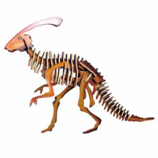 Dřevěné 3D puzzle skládačka dinosauři Parasaurolophus JC003