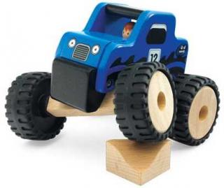 Dřevěné hračky - dřevěné auto - Dřevěný teréňák
