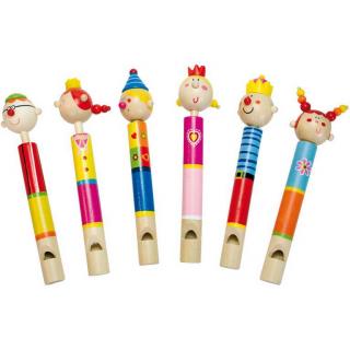 Dřevěné hračky -Dřevěné hudební nástroje - Píšťalka s pístem