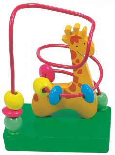 Dřevěné hračky - Motorický labyrint malý Žirafa