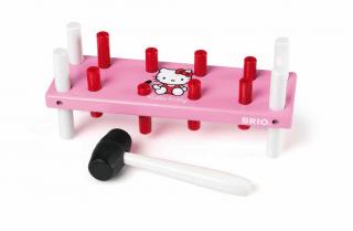 Dřevěné hračky pro holky - Hello Kitty - zatloukačka