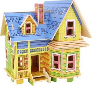 Dřevěné skládačky 3D puzzle -  Amelia domeček pro panenky