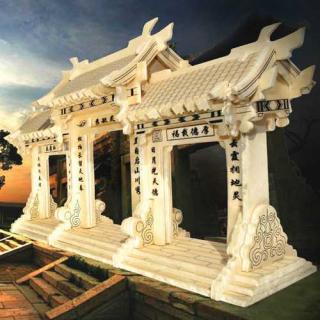 Dřevěné skládačky 3D puzzle slavné budovy Čínská brána GP169