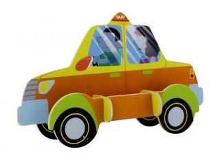 Dřevěné skládačky - sřední 3D puzzle - Taxi