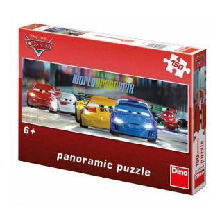 Papírové puzzle 150 dílků CARS na okruhu panoramic
