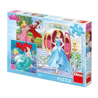 Papírové puzzle 3x55 dílků já jsem princezna