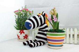 Small Foot Kreatívna hračka - Postavička z pančuchy Zebra