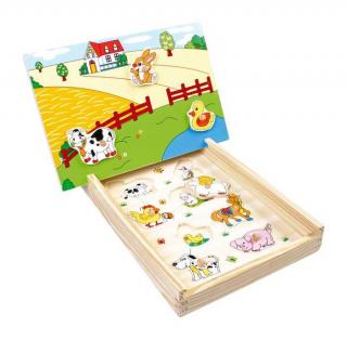 Small Foot Magnetické puzzle Farma