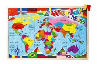 Small Foot Puzzle Mapa sveta