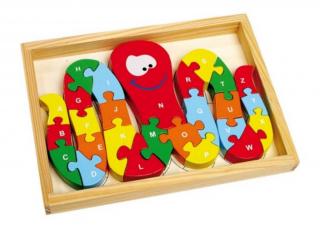 Small Foot Vkladacie puzzle ABC chobotnica