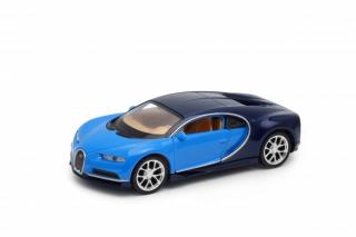 Welly - Bugatti Chiron model 1:34  modrá