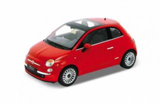 Welly - Fiat 500 2007 1:34 červený