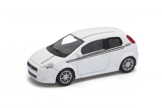 Welly - Fiat Grande Punto model 1:43 bílý sport