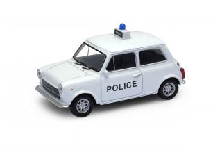 Welly - Mini Cooper 1300 model 1:43 policie bílé