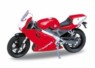 Welly - Motocykl Cagiva Mito 125 model 1:18 červená