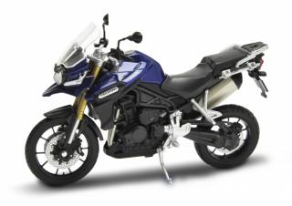 Welly - Motocykl Triumph Tiger Explorer model 1:18 modrý