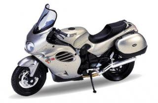 Welly - Motocykl Triumph Trophy (2002) model 1:18 stříbrný