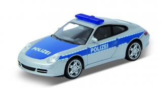Welly - Porsche 911 Carrera S Coupe (1997)  model 1:43 policie modré