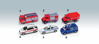 Welly - Urban Spirit Záchranářské auta 1ks -  červená hasiči 1