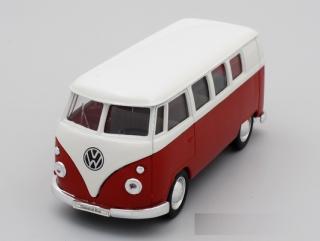 Welly - Volkswagen Classical Bus (1962) model 1:24 červenobílý