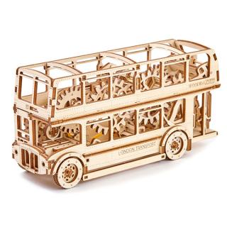 Wooden City 3D mechanické puzzle - Londýnský bus Double Decker