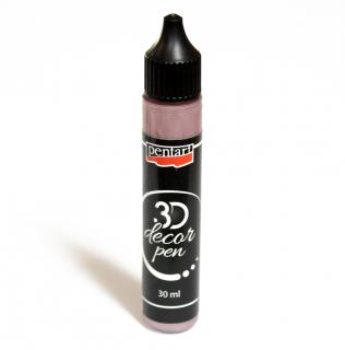 3D Dekoračné pero 30ml, ružové zlato (vhodné na všetky povrchy, výborné na bodky, perličky a ako kontúra)
