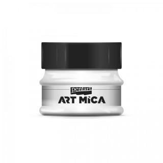 ART MICA minerálny práškový pigment, 9g, perleťová biela (výborný do živice)