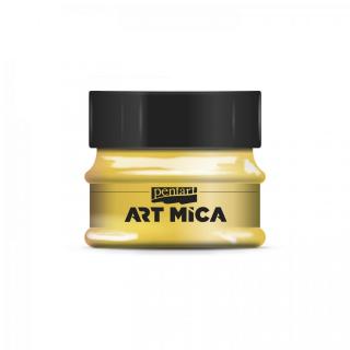 ART MICA minerálny práškový pigment, 9g, trblietavá zlatá (výborný do živice)