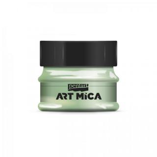 ART MICA minerálny práškový pigment, 9g, zlato zelená (výborný do živice)