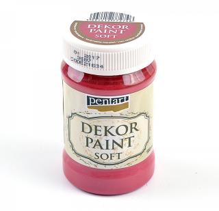 Dekor paint soft 100ml, kardinálska červená