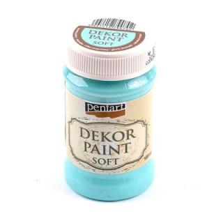 Dekor paint soft 100ml, tyrkysovo modrá