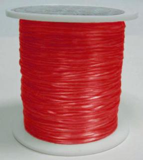 Nilon elastický oranžový, 0,8 mm návin, cca 11m cievka, červený (1 cievka)
