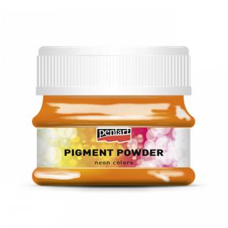 Pigmentový prášok - PIGMENT POWDER 6g, neonový oranžový (uerčený nielen na slonovinovú ale aj klasickú živicu)