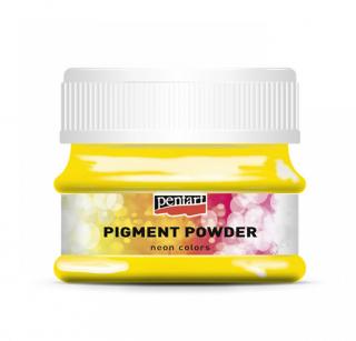 Pigmentový prášok - PIGMENT POWDER 6g, neonový žltý (uerčený nielen na slonovinovú ale aj klasickú živicu)