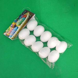 Polystyrenové vajíčko 5cm, balík 10ks, (priemer vajca je 35mm, výška 50mm)