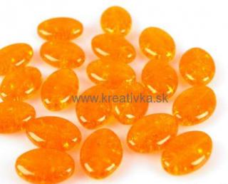 Praskačky ovál 11x16mm 5ks oranžové (ČESKÝ VÝROBOK)